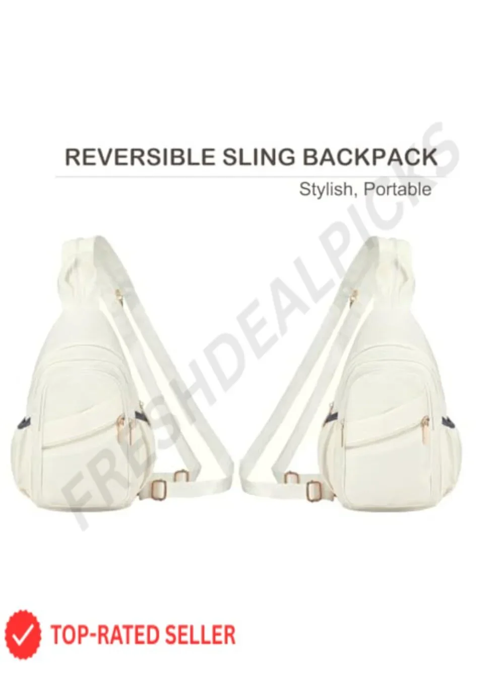 Water Resistant Nylon Mini Backpack Convertible Crossbody Sling Daypack